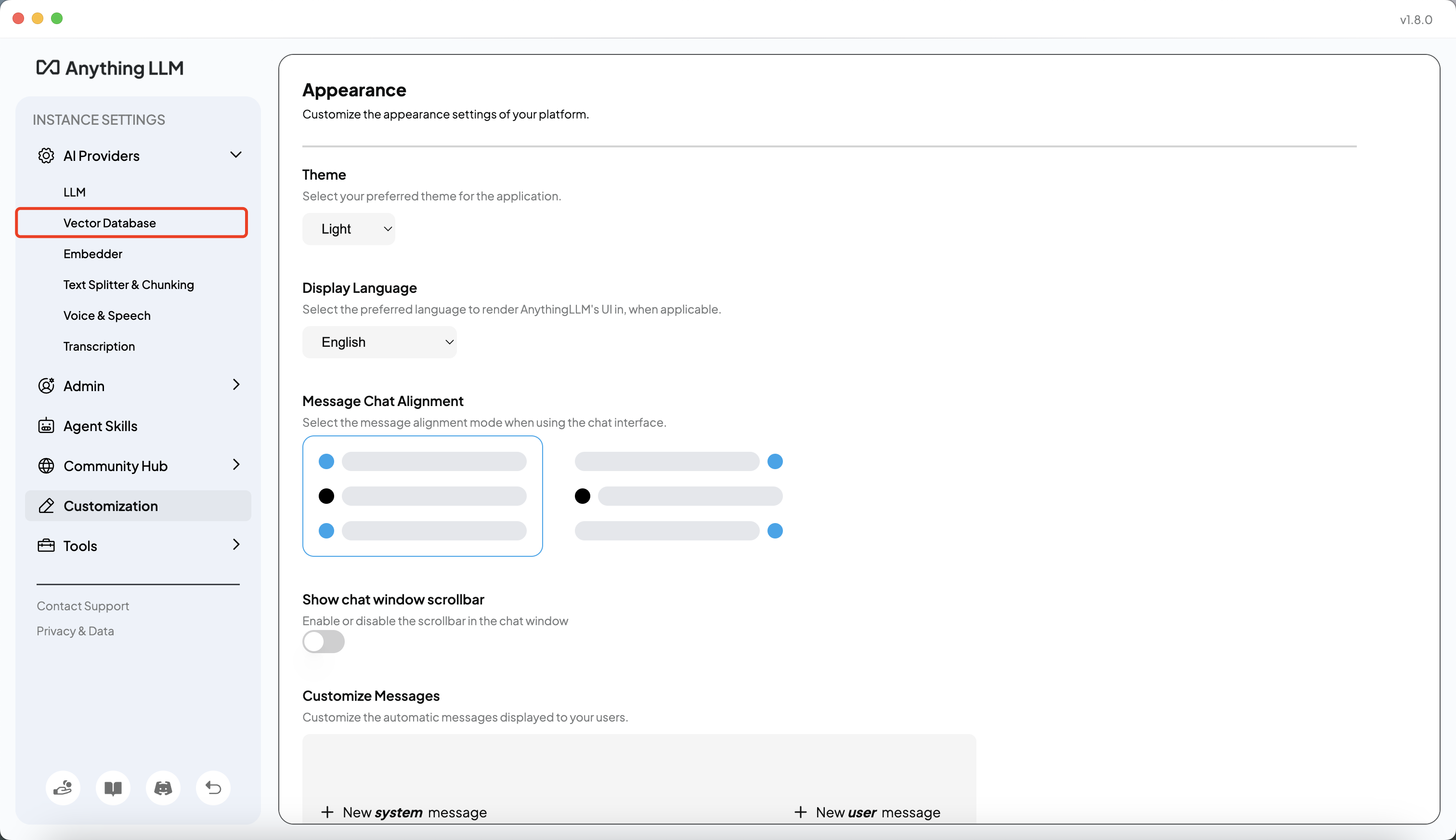 Select Vector Database